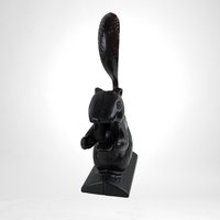 Collectible Nutcracker | Vintage Squirrel | Black Metal | Kitchen Decor
