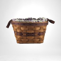 1992 Longeberger Pansy Basket with Liner and Protector