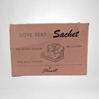 Vintage Loveseat Sachet Pin Cushion Dollhouse Furniture