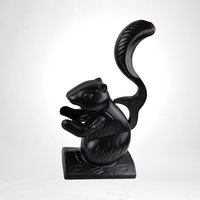 Collectible Nutcracker | Vintage Squirrel | Black Metal | Kitchen Decor