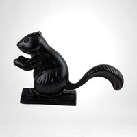 Collectible Nutcracker | Vintage Squirrel | Black Metal | Kitchen Decor