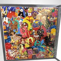 Vintage 1999 Conexions 11x11 Magnetic Puzzle with 150 Unique Die-Cut Shapes