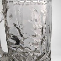 Vintage Clear Glass Cowboy Boot Stein | Western Decor | Unique Drinking Glass | Barware