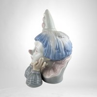 Vintage Ceramic Sad Clown Figurine