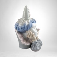 Vintage Ceramic Sad Clown Figurine