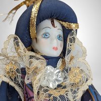 Vintage 9" Pierrot Clown Doll
