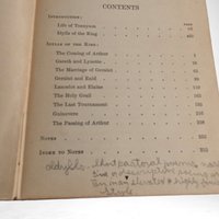 Antique 1904 Tennyson's Idylls of the King Book,  Macmillan Company,  Arthurian Legends,  Poetry Book,  Edited by William T. Vlymen
