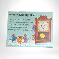 Set of 5 Vintage 22" Laminated Nursery Rhymes Wall Hangings
