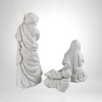 Vintage 1981 Avon Nativity Figures | Joseph, Mary and Baby Jesus | White Porcelain Nativity Set | Christmas Decor | Collectible Avon