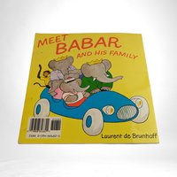 Vintage 1973 "Meet Babar and His Family" Book | Laurent de Brunhoff | Children's Book | Elephant Story