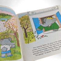 Vintage 1973 "Meet Babar and His Family" Book | Laurent de Brunhoff | Children's Book | Elephant Story