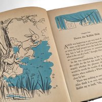 1955 Alice in Wonderland, Lewis Carroll, Hardcover Book