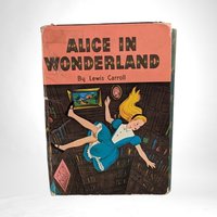 1955 Alice in Wonderland, Lewis Carroll, Hardcover Book
