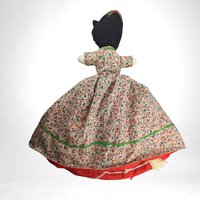 Handmade Vintage 15" Little Red Riding Hood 3 in 1 Toy, Topsy Turvy Doll