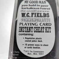 Vintage 1972 W.C. Fields "16 Proven Ways to Cheat Playing Cards" Novelty Deck | Sealed | Fun Gift | Collectible Cards