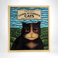 Vintage Comic and Curious Cats, Martin Leman Hardcover Book