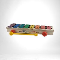 Vintage Fisher-Price Pull-A-Tune Xylophone, Wooden Musical Pull Toy,  Classic Baby Toy, 1960s-70s, Educational Toy