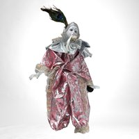 1992 Brinn's Harlequin Doll in Pink