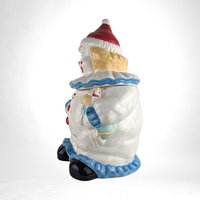 Vintage Ceramic Starry Eyed Clown Cookie Jar | Collectible Kitchen Decor | Fun Cookie Storage | Unique Gift for Collectors