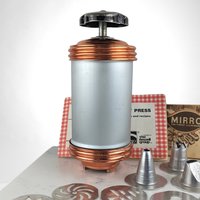 Vintage Mirro Cookie Press with 12 Plates and 3 Decorator Tips