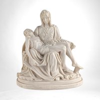 Vintage Michaelangelo Pieta 7" Resin Sculpture