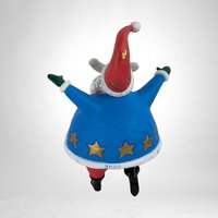 Vintage Patriotic Santa Ornament Lot | 4 Piece Set | Hallmark & Carlton Cards | Christmas Decor | Collectible Ornaments