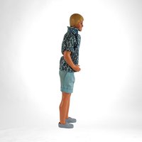 Vintage Blonde Ken Doll with Blue Outfit