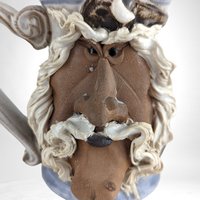 Vintage John Coiner Pottery Face Mug