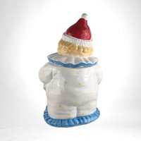 Vintage Ceramic Starry Eyed Clown Cookie Jar | Collectible Kitchen Decor | Fun Cookie Storage | Unique Gift for Collectors