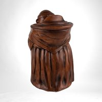 Vintage Treasure Craft Monk Cookie Jar | "Thou Shalt Not Steal Cookies" |  Humorous