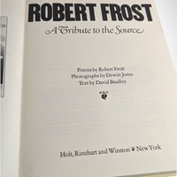 1979 Robert Frost A Tribute to the Source Hardcover Book | Vintage Coffee Table Book with Poems by Robert Frost | Gift for Poetry Lover