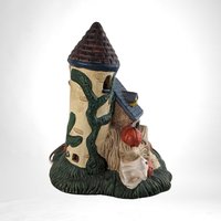 1991 Haunted House Ceramic Light | Vintage Halloween Decor | 7.5" | Pacific Rim | 3 Lights