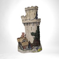 David Winter Castle Cottage of Warwick, 1993, Charming English Village