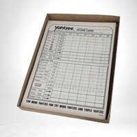 Vintage 1982 Yahtzee Replacement Score Cards |  Full Pad |  Classic Game | Game Night Essential