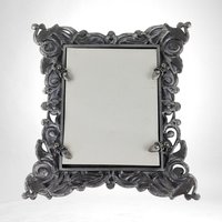 Vintage Sherborne Purple Enamel & Crystal Picture Frame | 3x4 Photo | Ornate Jeweled Frame | Victorian Style Home Decor