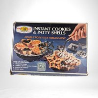 Vintage Nordic Ware Instant Cookies & Patty Shells Iron, Double Rosette and Timbale, Retro Baking