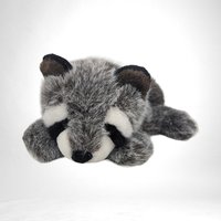 Vintage A&A Plush Raccoon, Gray Raccoon Stuffed Animal, Soft Toy, Collectible Plush, Woodland Creature Toy, Gift for Collector