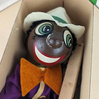 Vintage Effanbee Talentoy "Jambo The Jiver" Marionette Puppet, 1940s Puppet, Collectible Toy,  Dancing Puppet,  Vintage Toy with Box