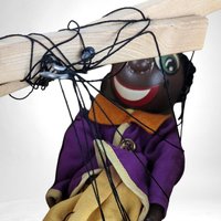 Vintage Effanbee Talentoy "Jambo The Jiver" Marionette Puppet, 1940s Puppet, Collectible Toy,  Dancing Puppet,  Vintage Toy with Box