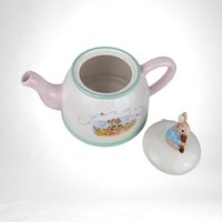 2002 Beatrix Potter Peter Rabbit Teapot | Telefloral Collectible Ceramic Teapot | Charming Nursery Decor | Gift for Rabbit Lovers
