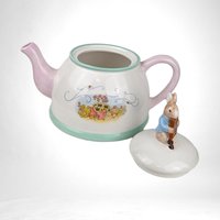 2002 Beatrix Potter Peter Rabbit Teapot | Telefloral Collectible Ceramic Teapot | Charming Nursery Decor | Gift for Rabbit Lovers