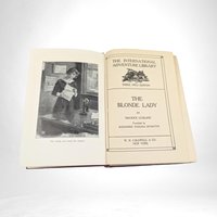 1910 The Blonde Lady, Maurice Leblanc,  Antique Book,  Arsène Lupin, International Adventure Library,  Gift for Book Lover