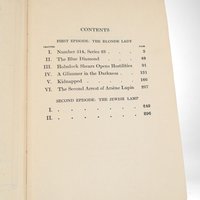 1910 The Blonde Lady, Maurice Leblanc,  Antique Book,  Arsène Lupin, International Adventure Library,  Gift for Book Lover