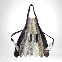 Upcycled Necktie Apron | Handmade from Vintage Ties | Unique Kitchen Apron | Eco-Friendly Gift | Retro Apron