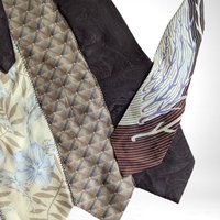 Upcycled Necktie Apron | Handmade from Vintage Ties | Unique Kitchen Apron | Eco-Friendly Gift | Retro Apron