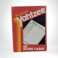 Vintage 1982 Yahtzee Replacement Score Cards |  Full Pad |  Classic Game | Game Night Essential