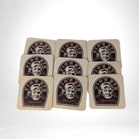Set of 9 Vintage Pig's Eye Pilsner Beer Coasters |  Collectible Beer Coasters | Minnesota Brewing History |  Bar Decor