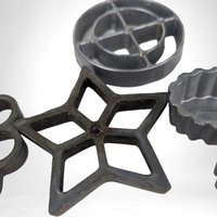 Vintage Nordic Ware Instant Cookies & Patty Shells Iron, Double Rosette and Timbale, Retro Baking