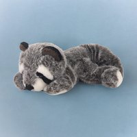 Vintage A&A Plush Raccoon, Gray Raccoon Stuffed Animal, Soft Toy, Collectible Plush, Woodland Creature Toy, Gift for Collector