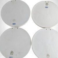 Vintage Royal Copenhagen Bisque Plaques | Set of 4 | Neoclassical Wall Decor |  White Porcelain Plaques |  Collectible Plates